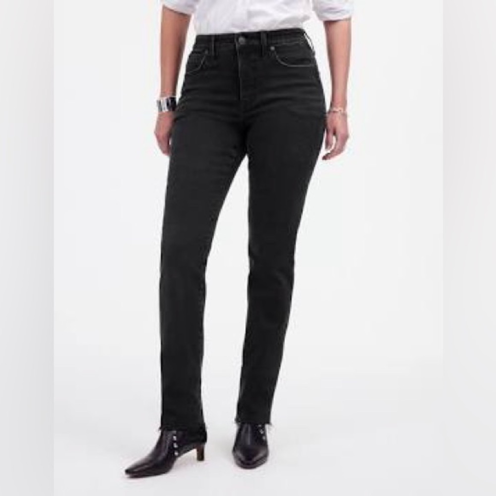 Madewell Curvy Mid Rise Stovepipe black